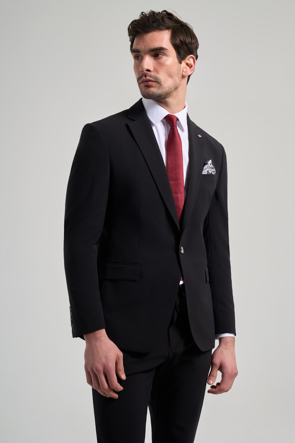 Slim-Fit Suit - Black
