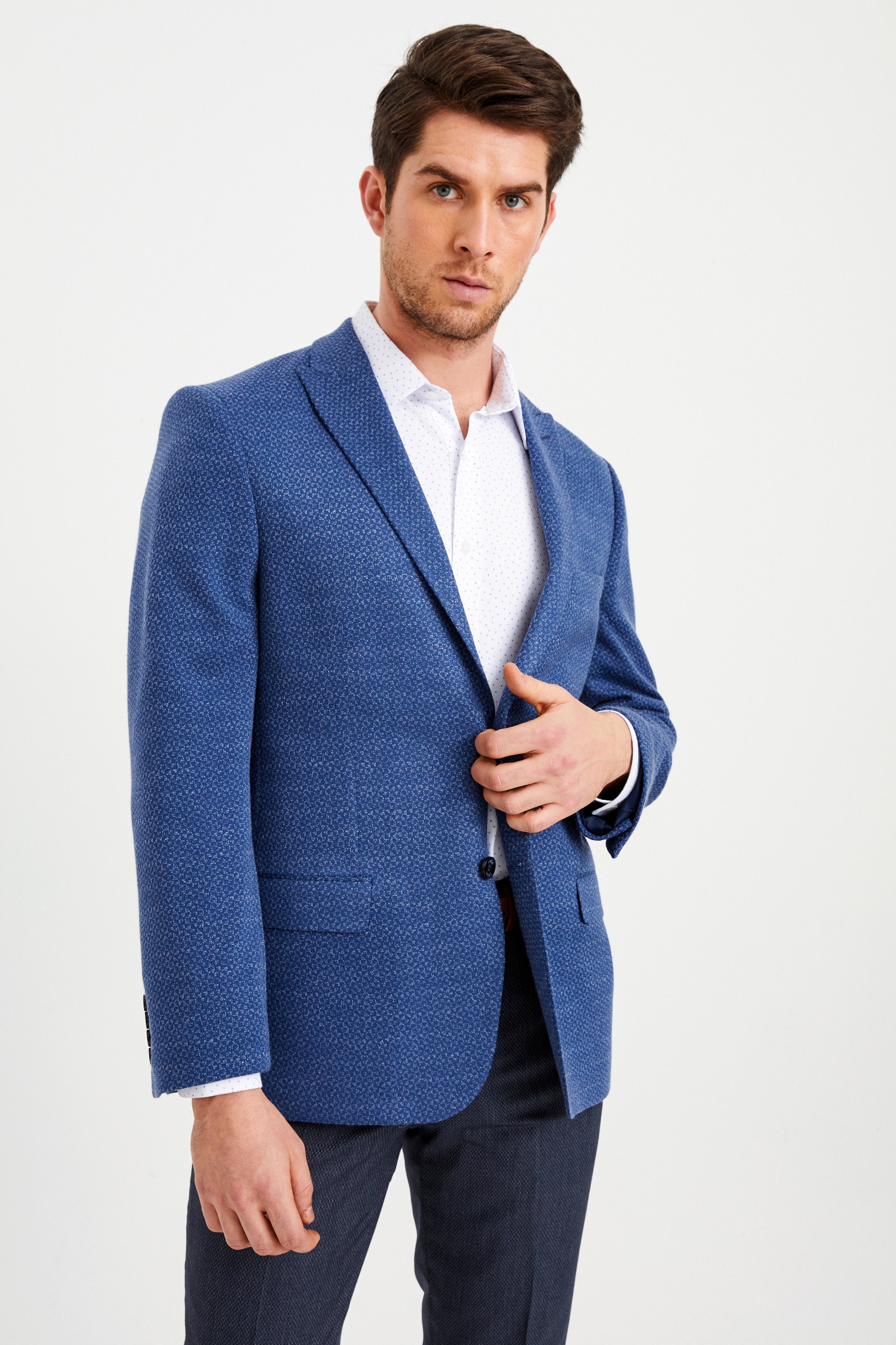 Slim-Fit Blazer - Indigo Blue