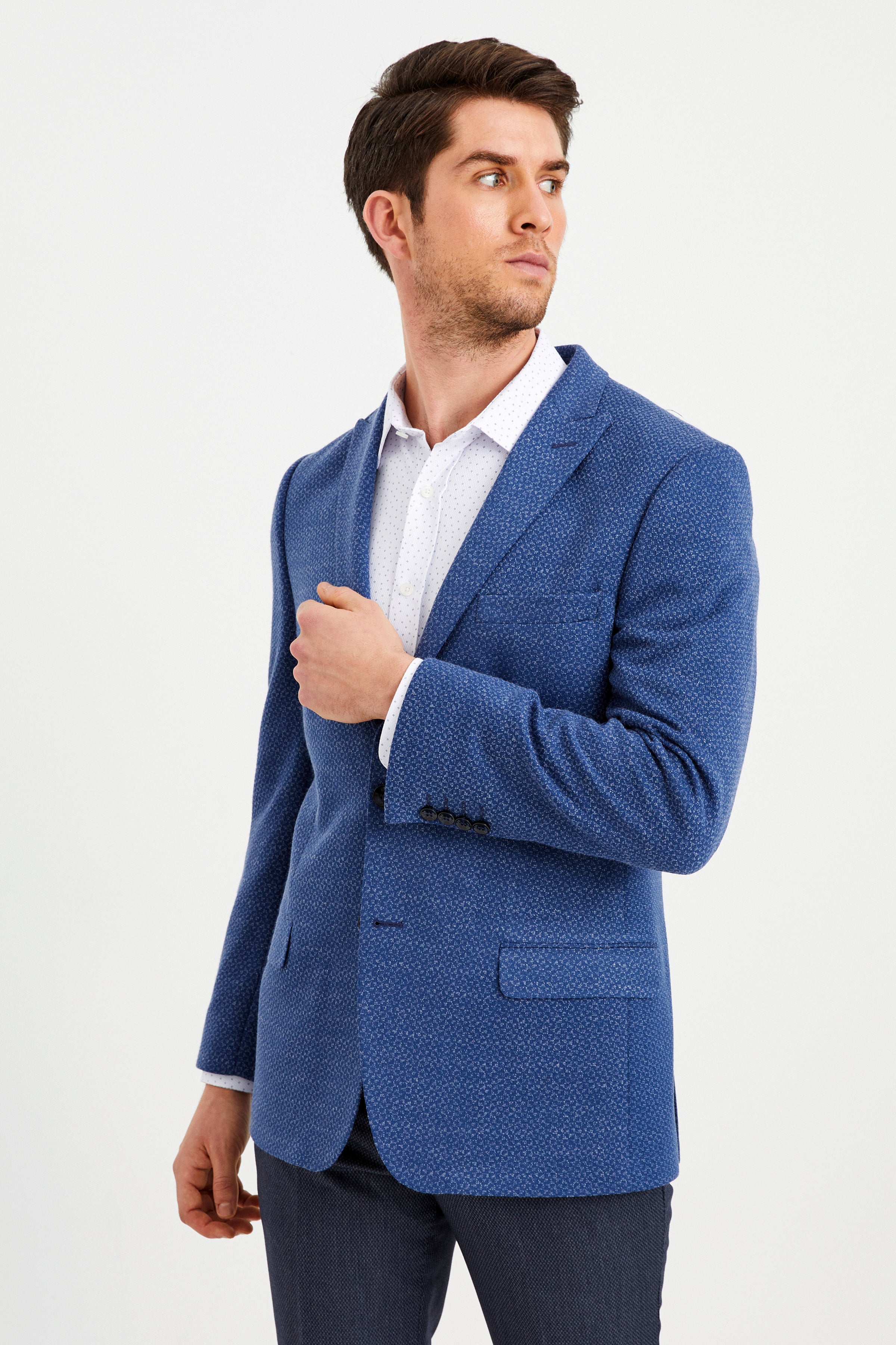 Slim-Fit Blazer - Indigo Blue