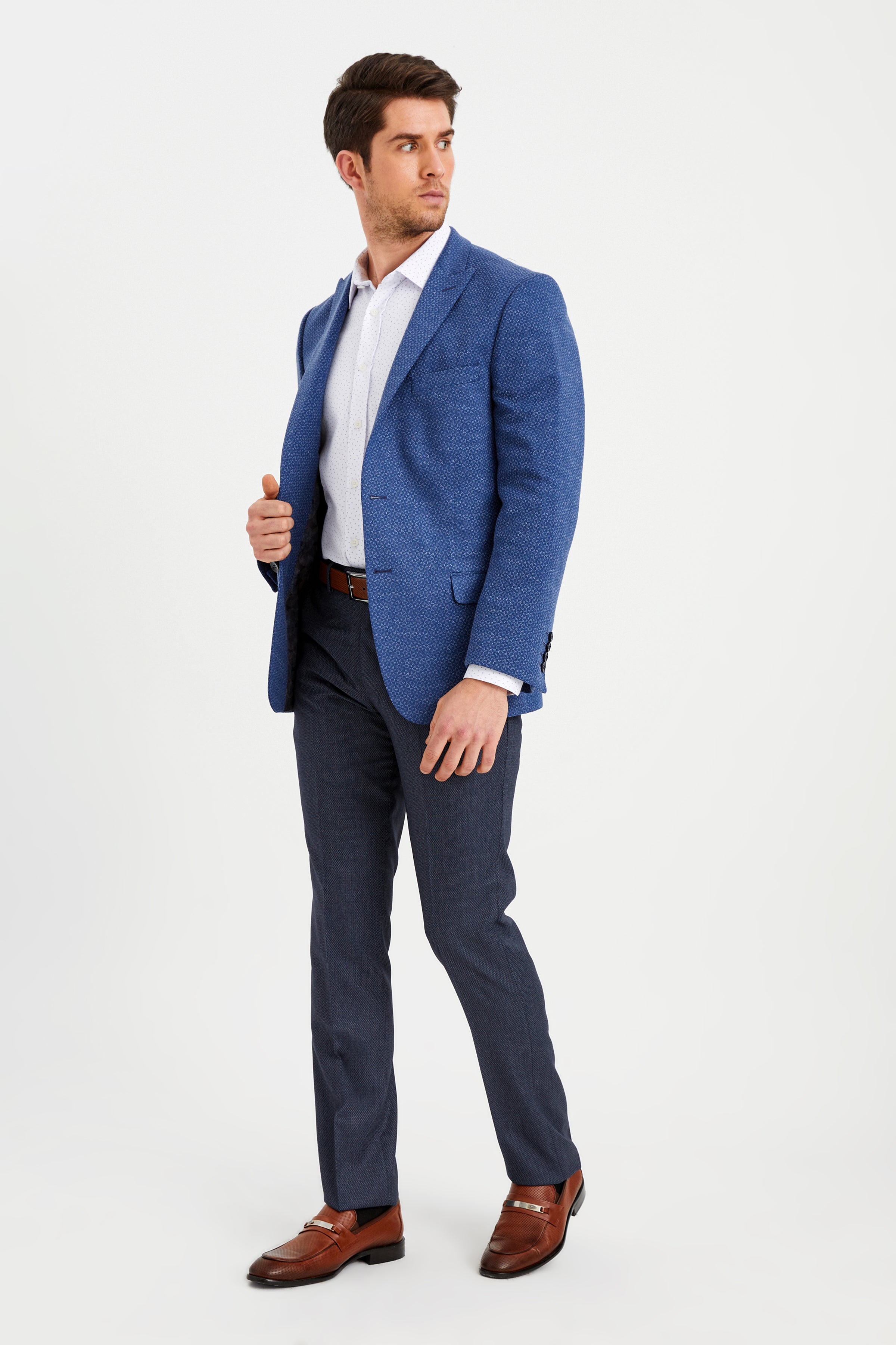 Slim-Fit Blazer - Indigo Blue