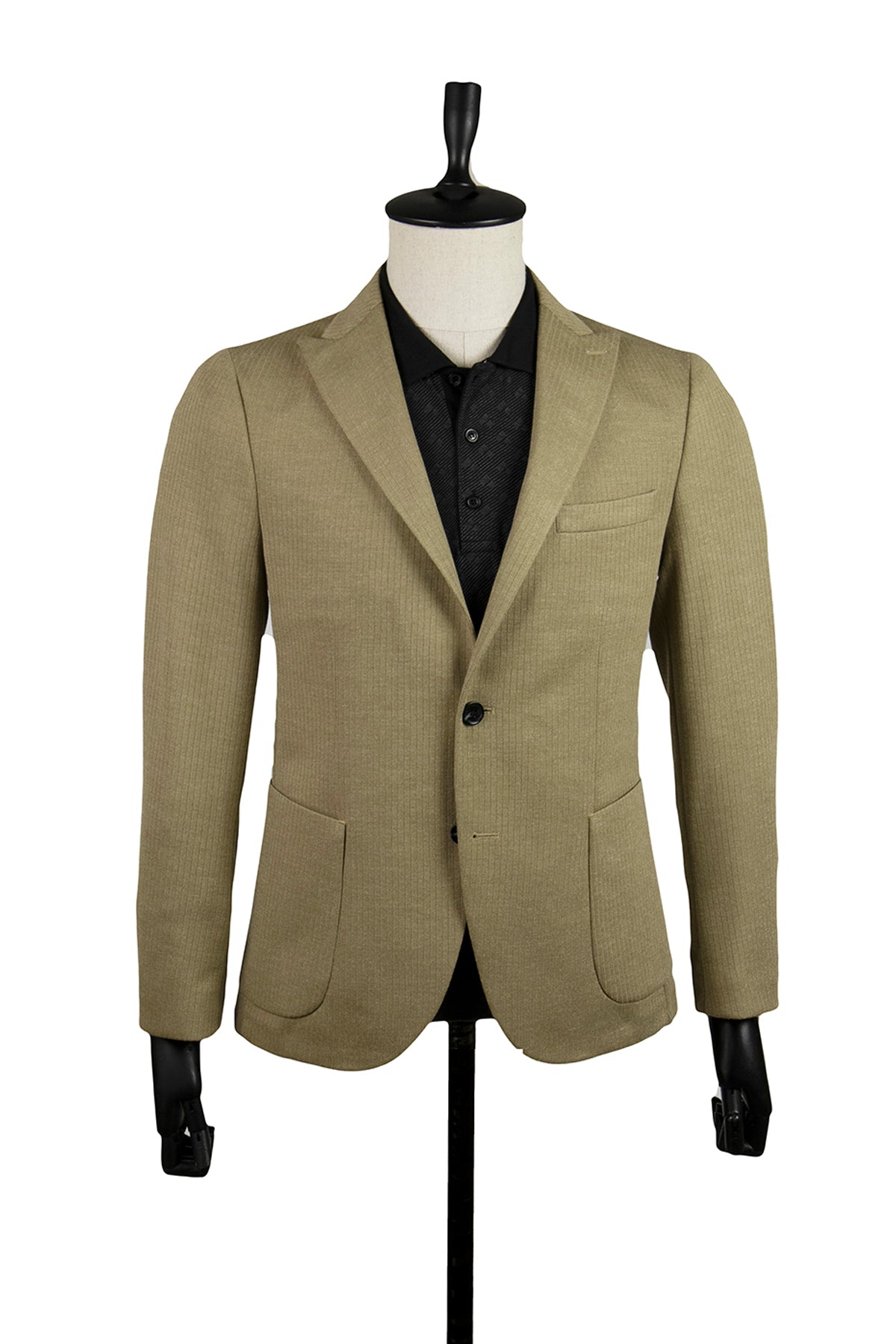 Slim-Fit Casual Blazer - Beige