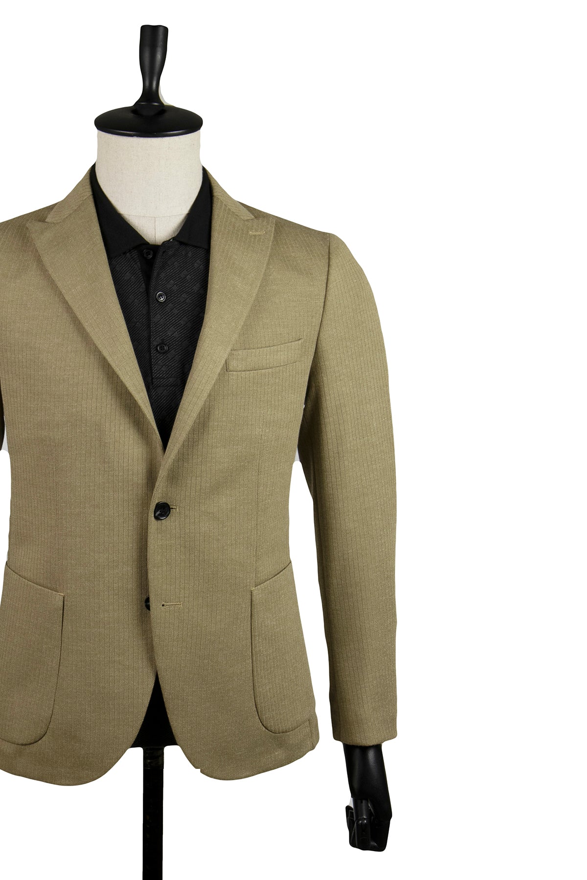 Slim-Fit Casual Blazer - Beige