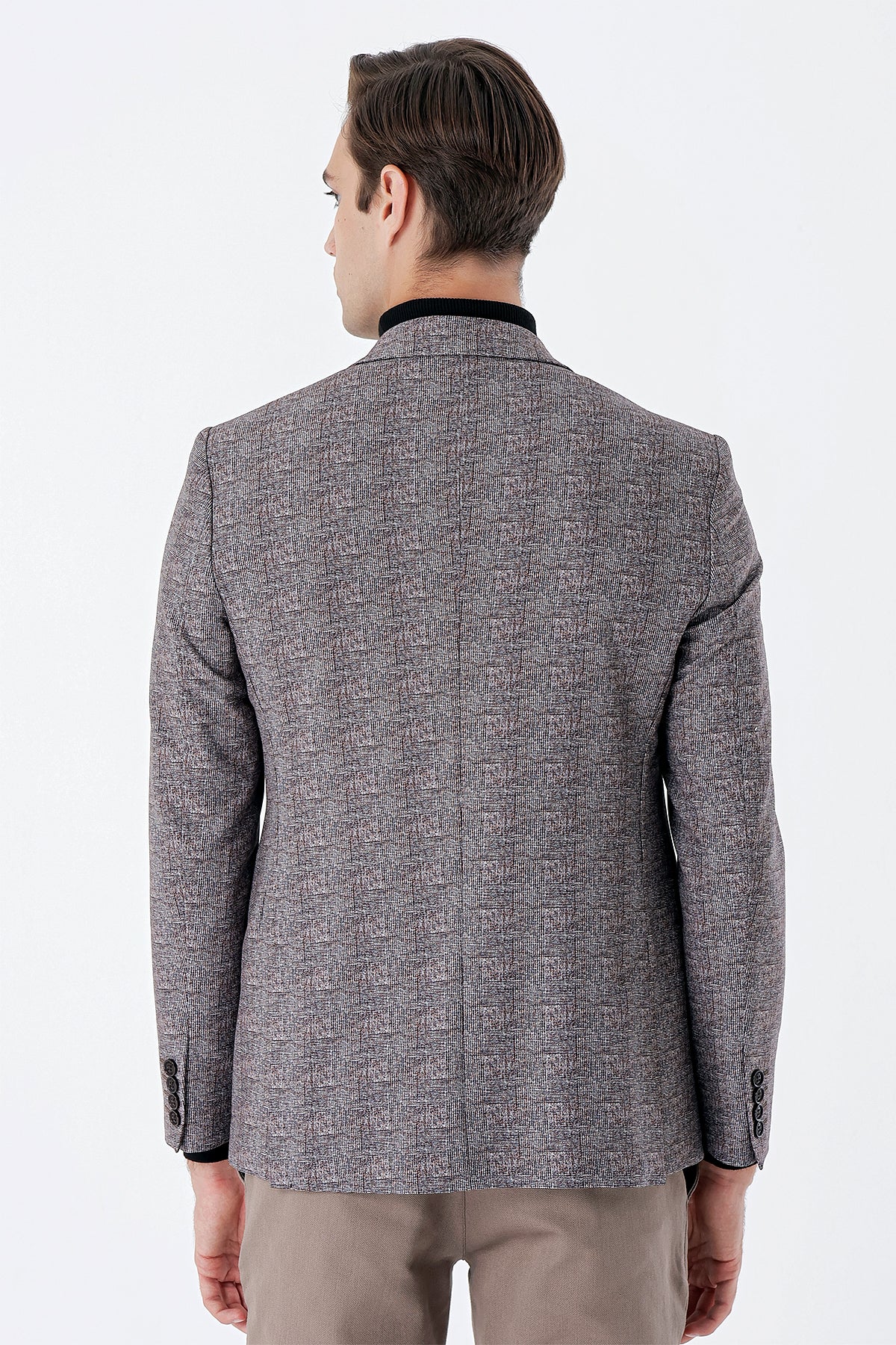 Slim-Fit Blazer - Brown