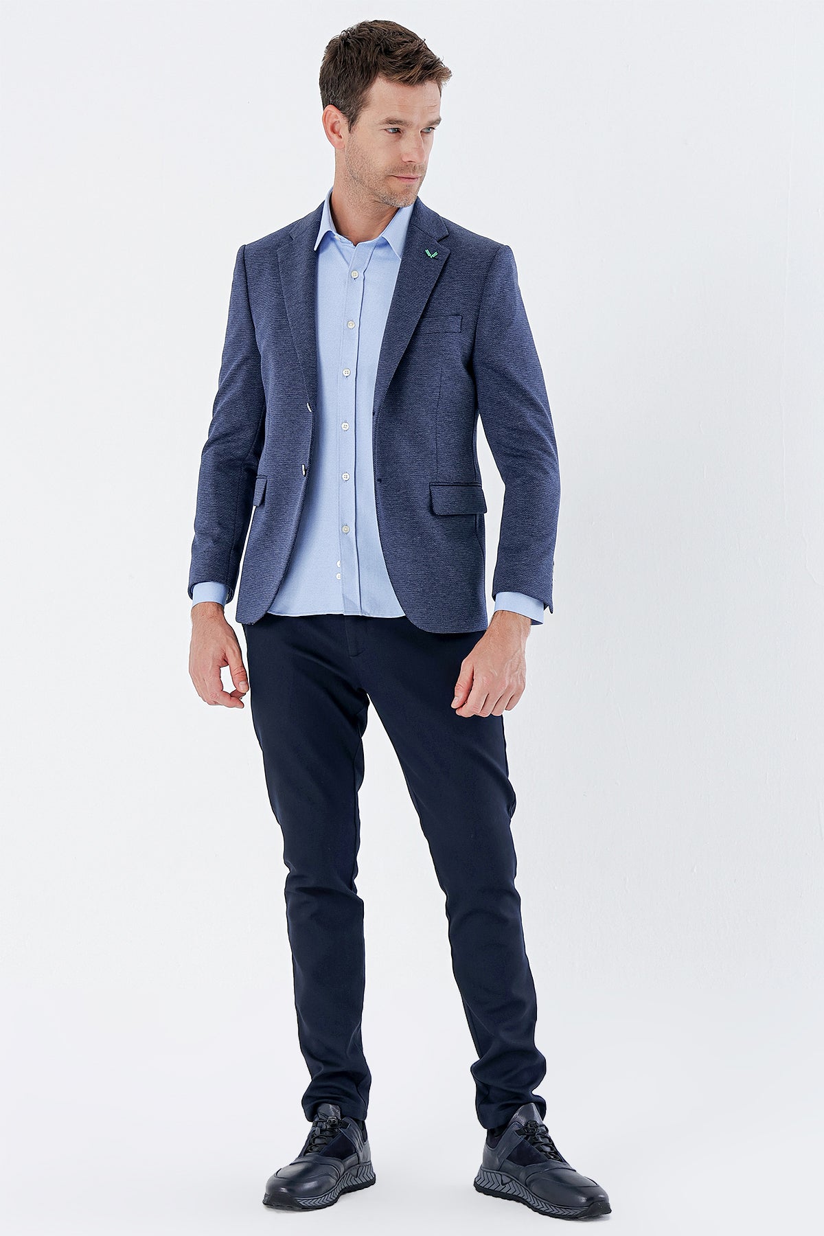 Slim-Fit Blazer - Indigo Blue