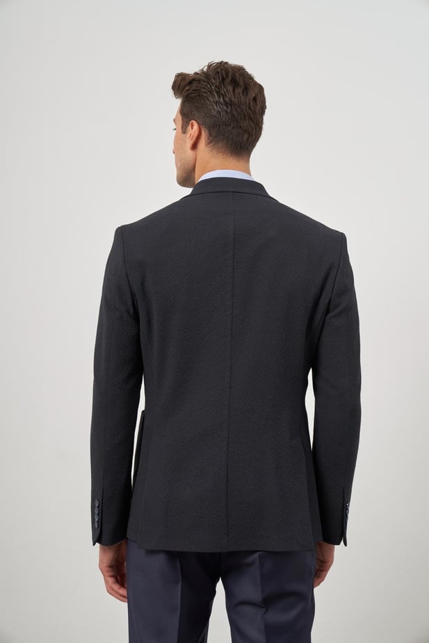 Slim-Fit Blazer - Dark Navy