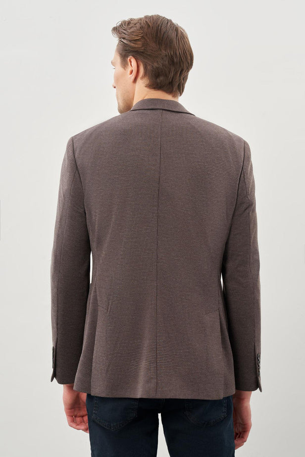 Slim-Fit Blazer - Brown