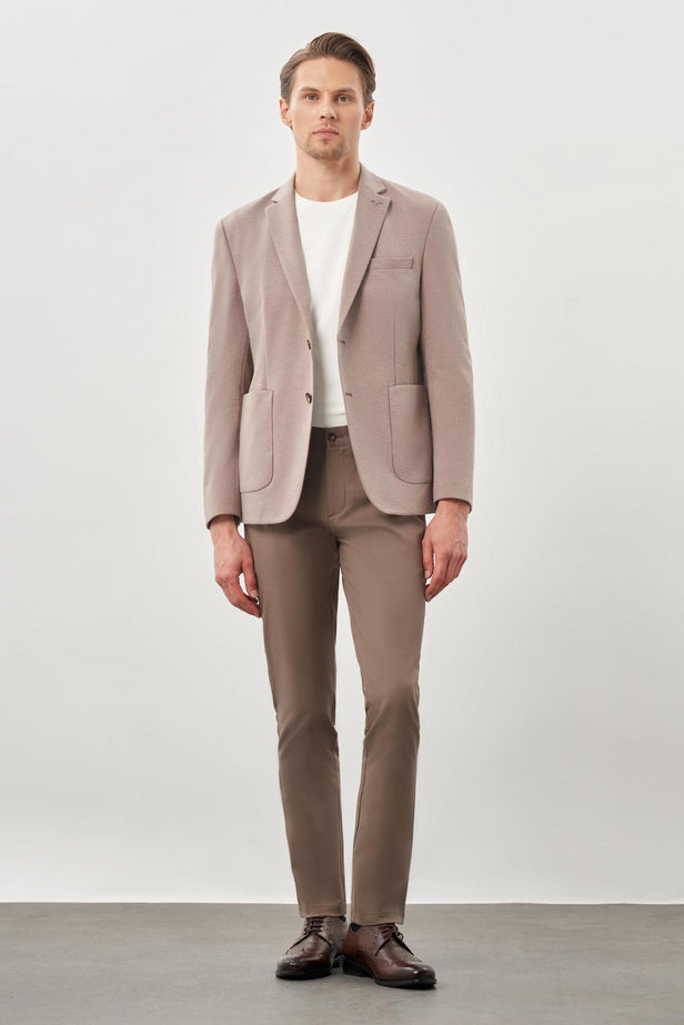 Slim-Fit Blazer - Biege