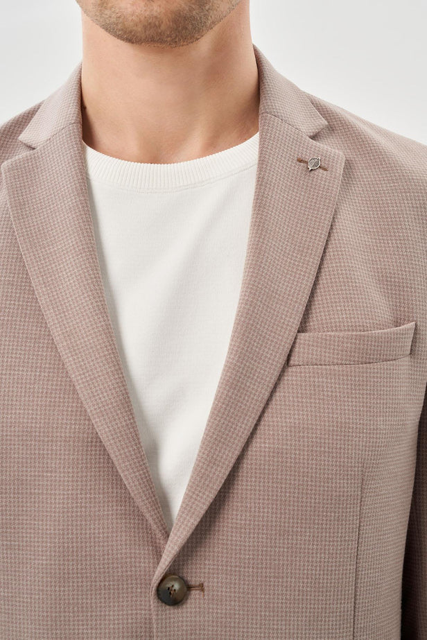 Slim-Fit Blazer - Biege