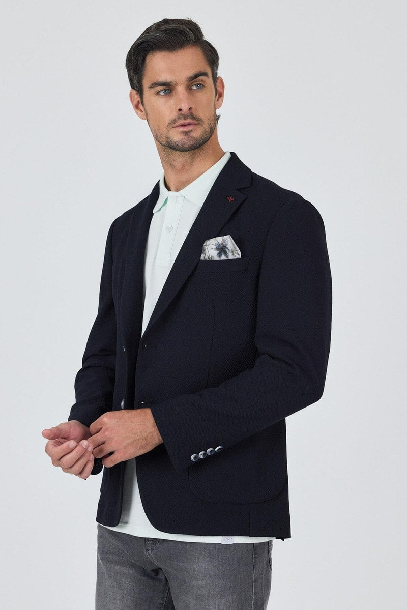 Dark Navy Slim-Fit Blazer