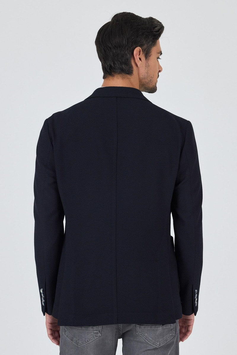Slim-Fit Blazer - Dark Navy
