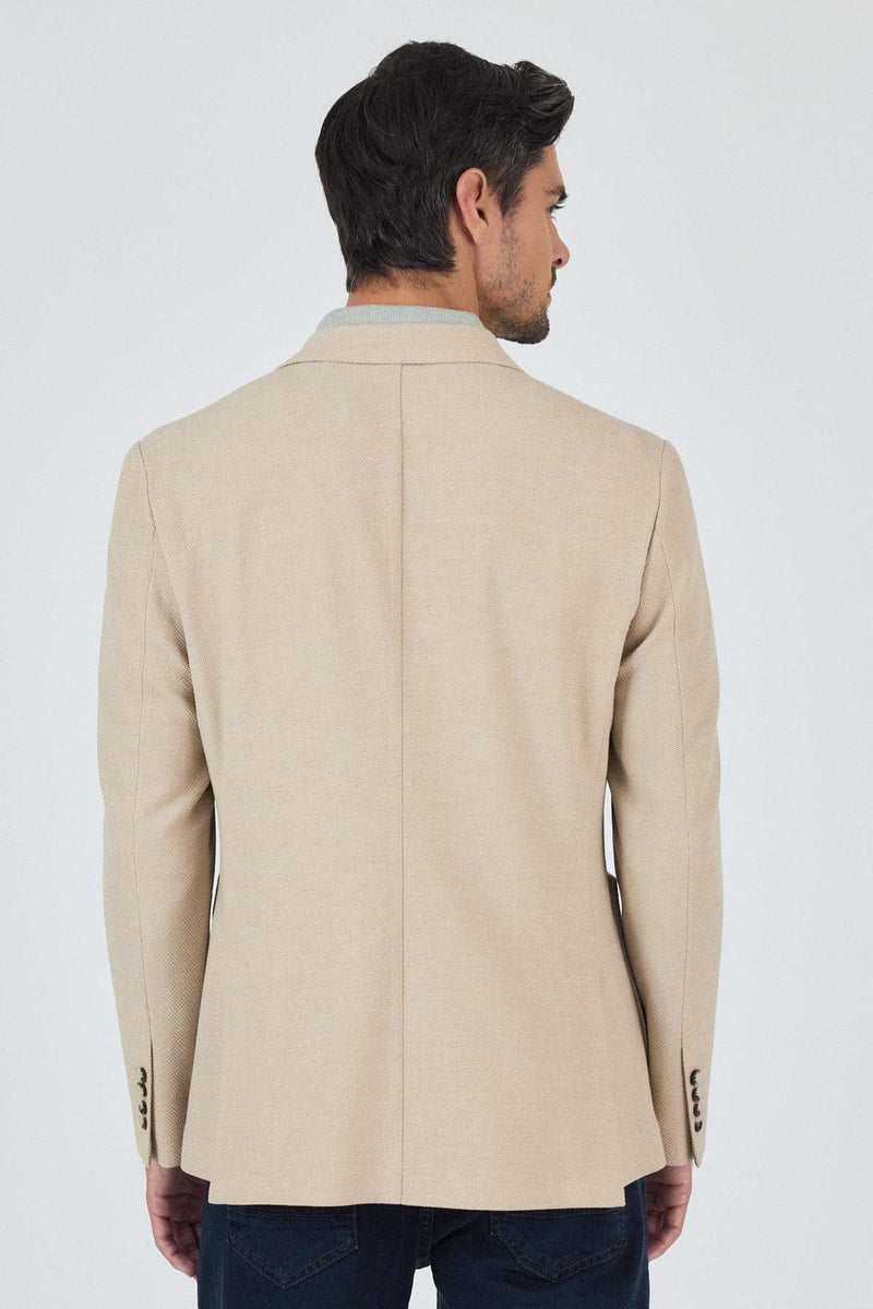 Slim-Fit Blazer - Beige