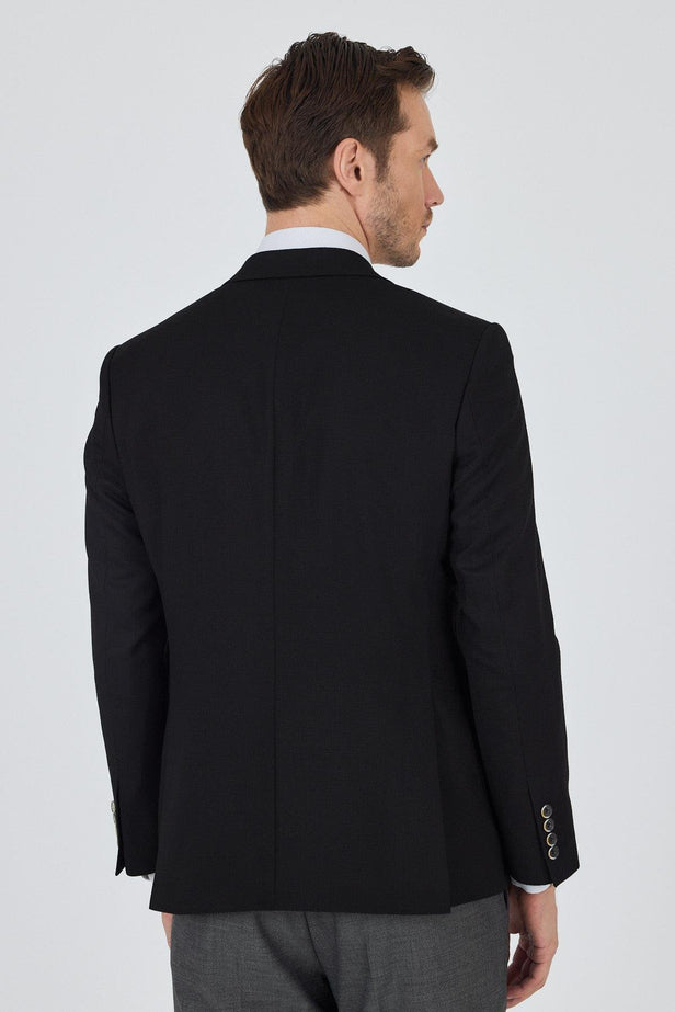 Slim-Fit Blazer - Black