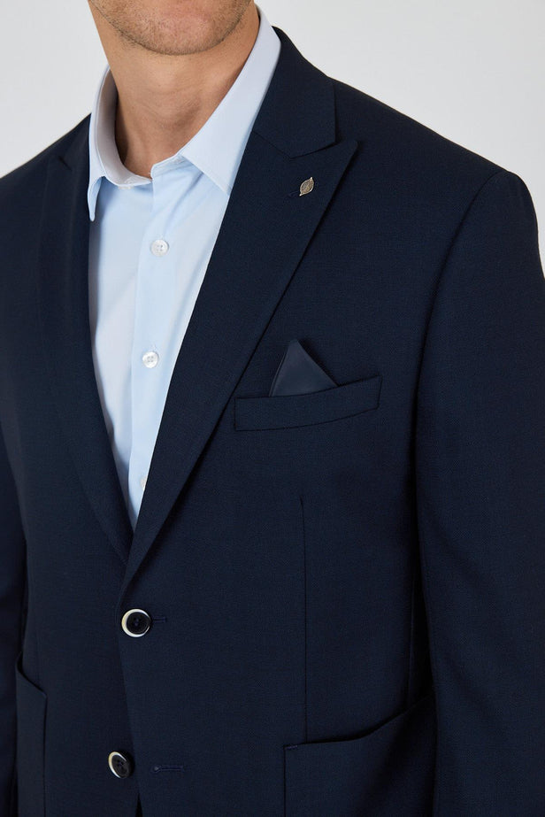 Slim-Fit Blazer - Dark Navy