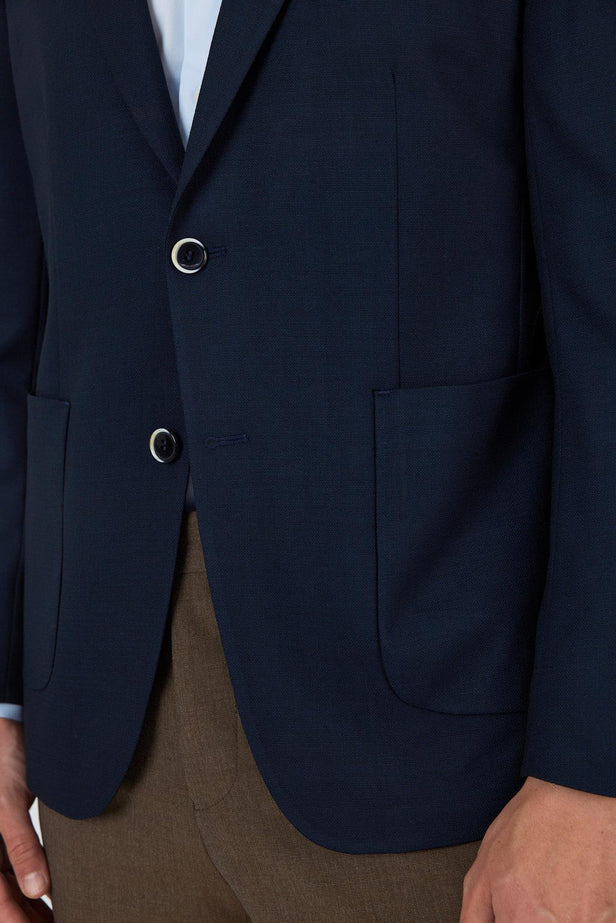 Slim-Fit Blazer - Dark Navy