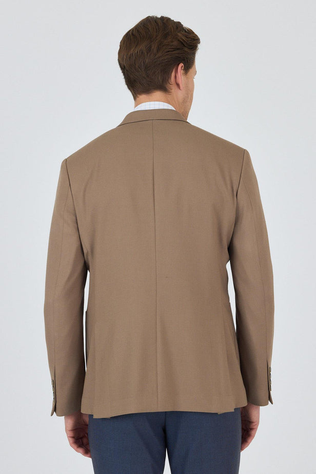 Slim-Fit Blazer - Brown