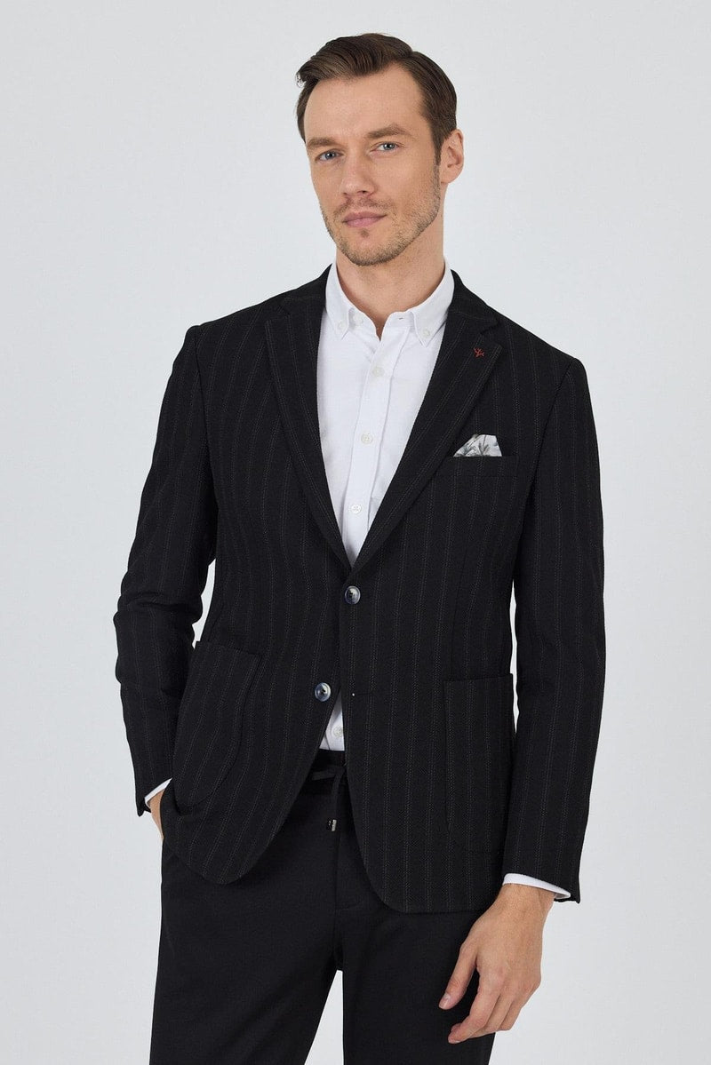 Black Slim-Fit Blazer