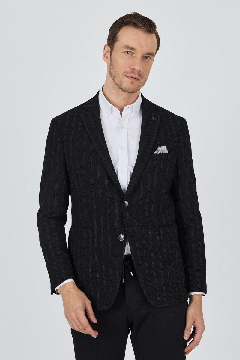 Black Slim-Fit Blazer