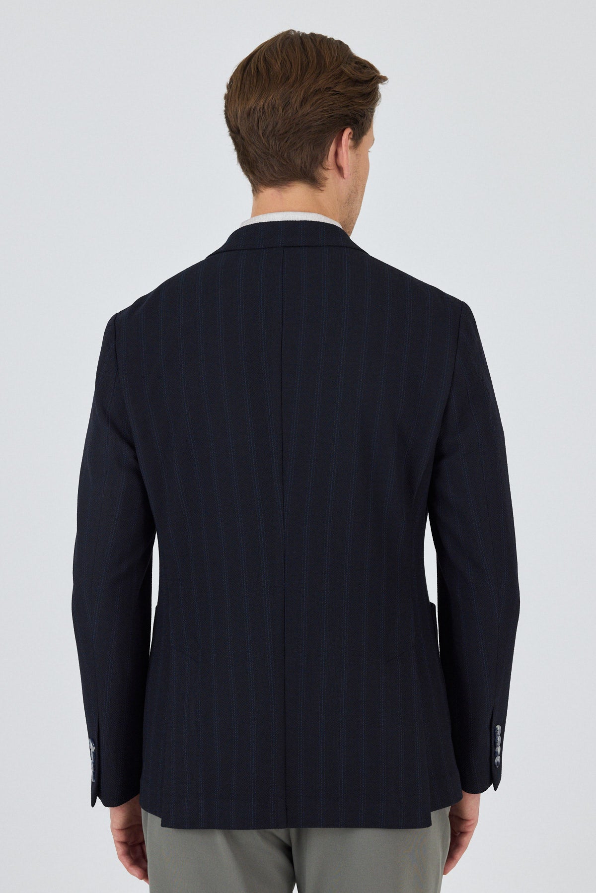 Slim-Fit Blazer - Dark Navy