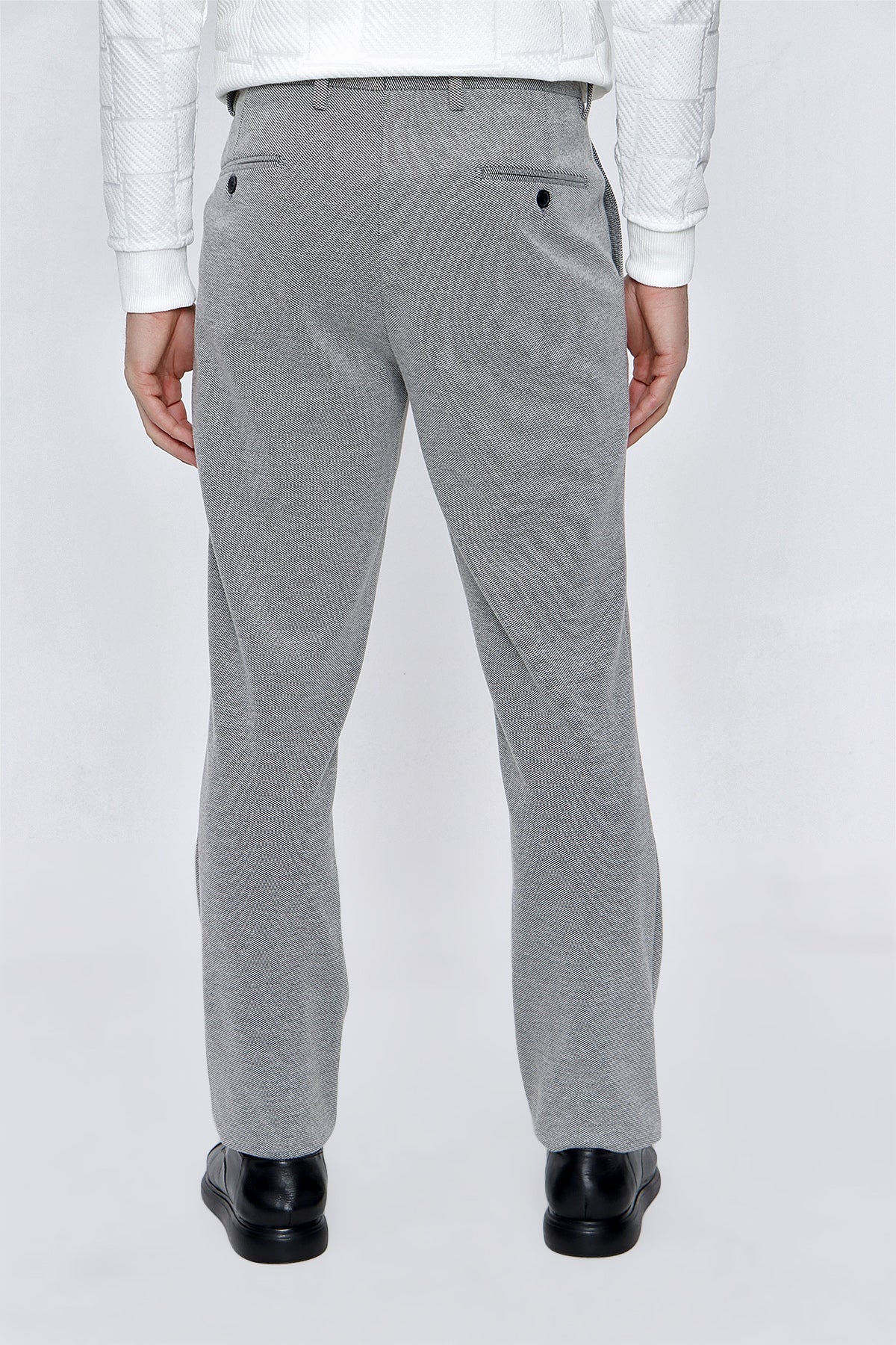 Slim-Fit Classic Pants - Light Grey