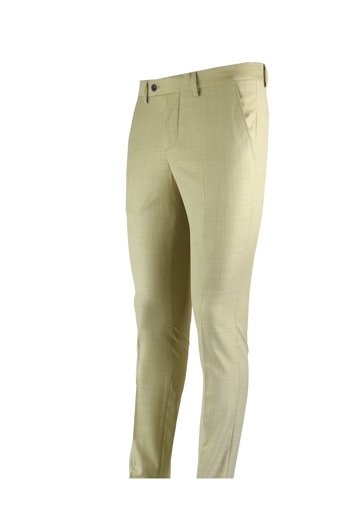 Slim-Fit Classic Pants - Beige