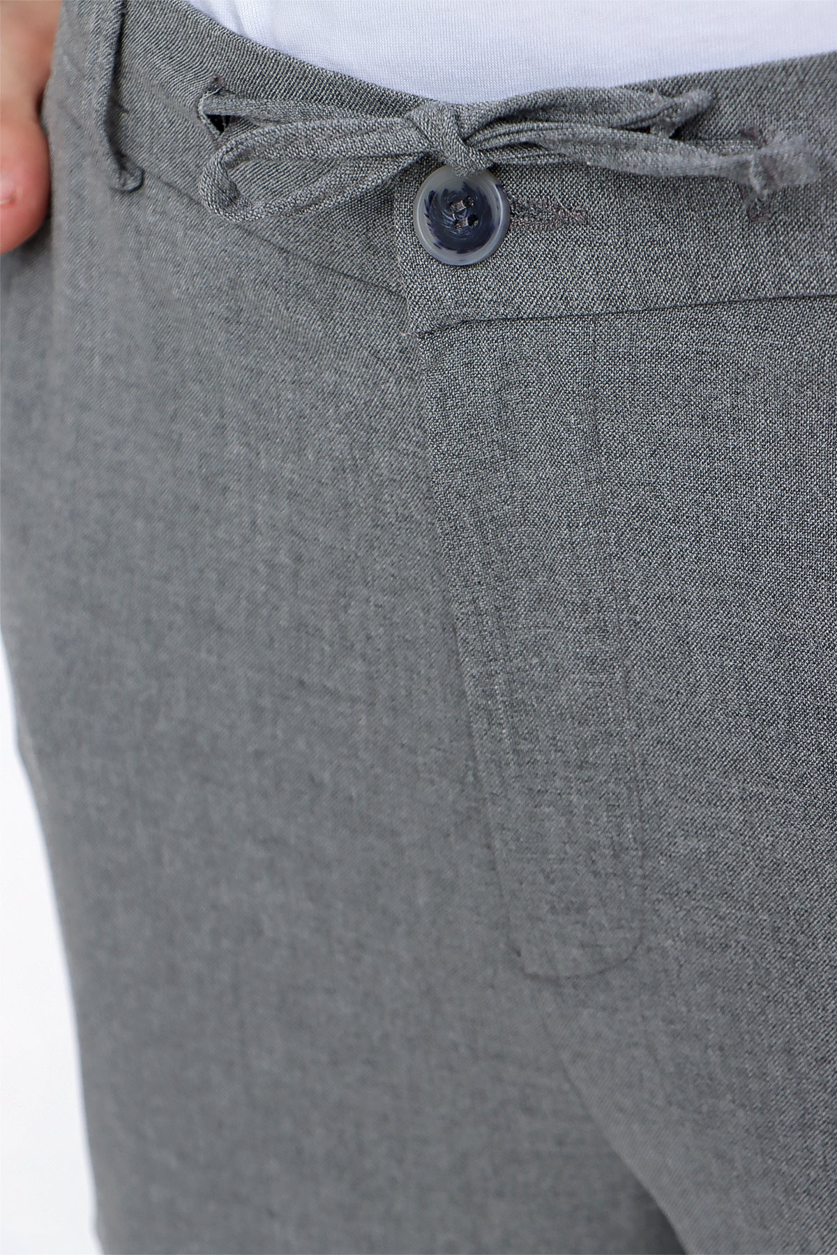 Slim-Fit Chino Pants - Dark Grey