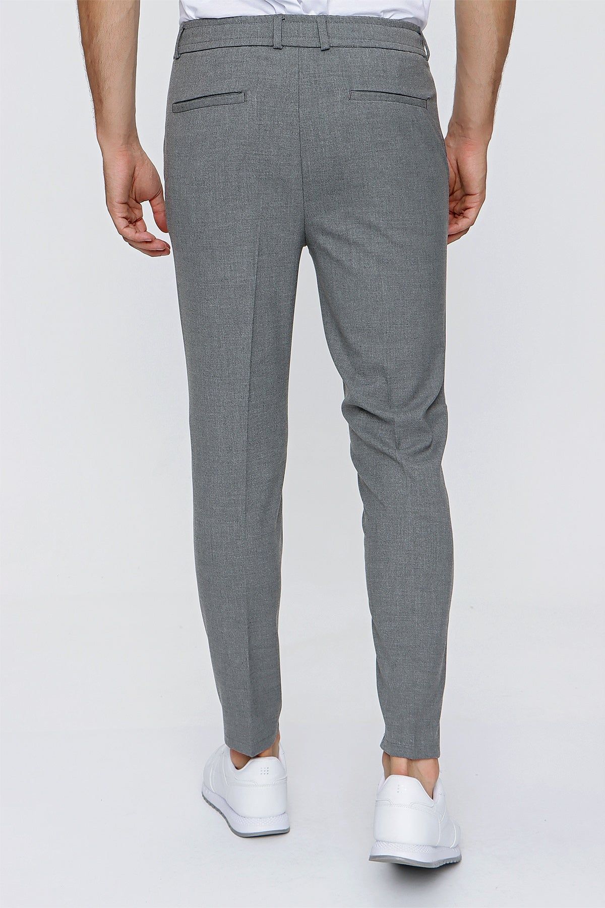 Slim-Fit Chino Pants - Dark Grey