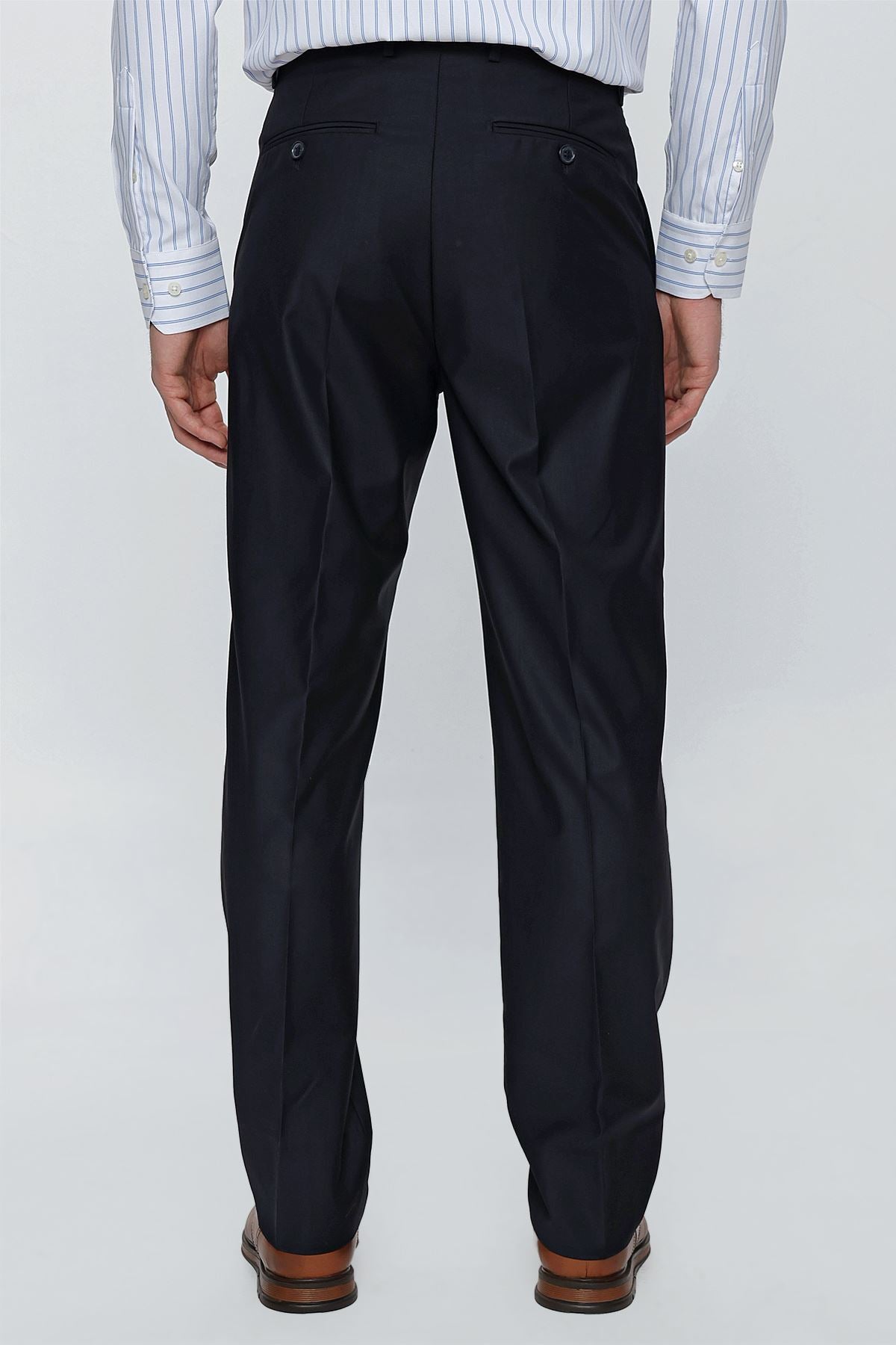 Comfort-Fit Classic Pants - Dark Navy