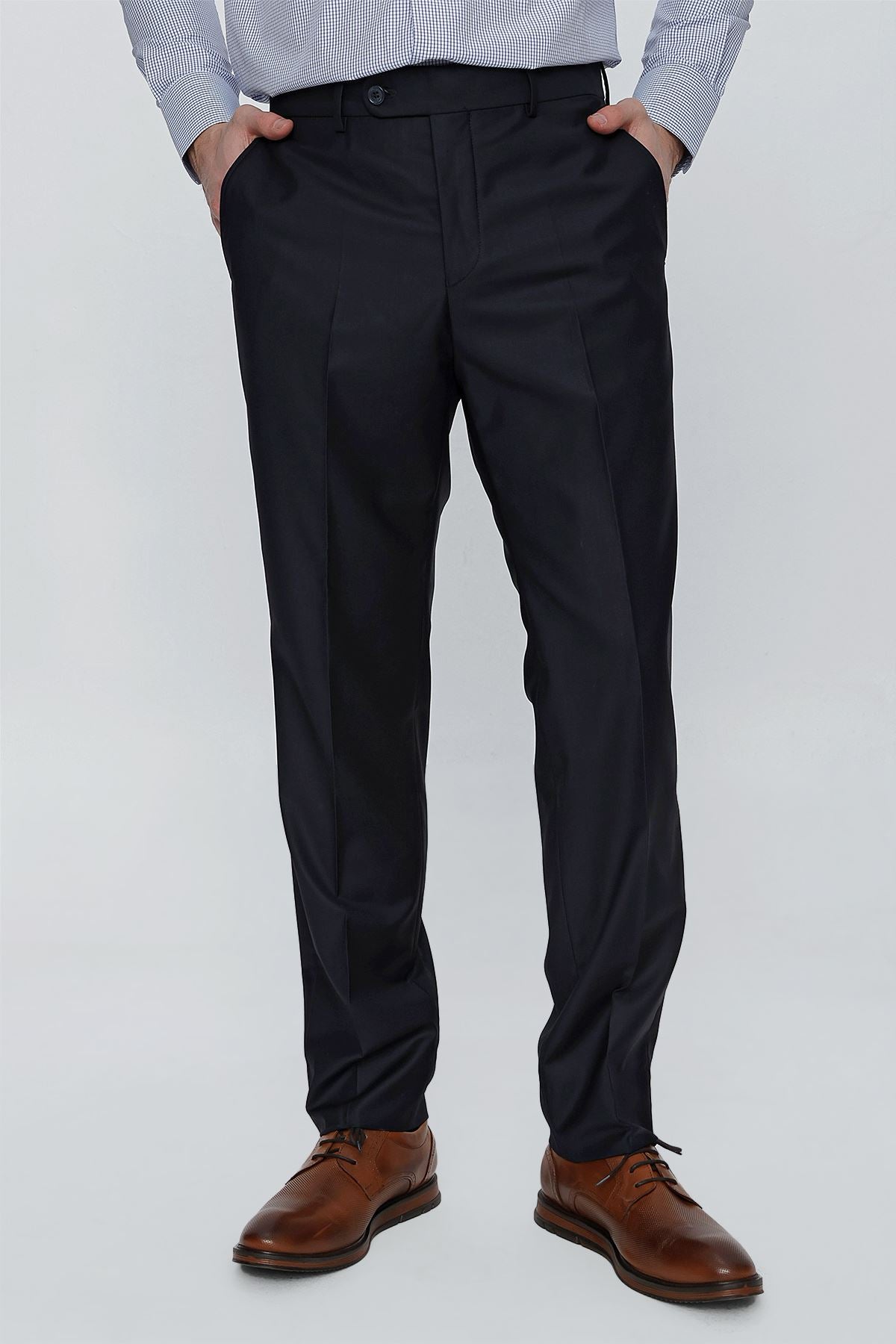 Slim-Fit Classic Pants - Dark Navy