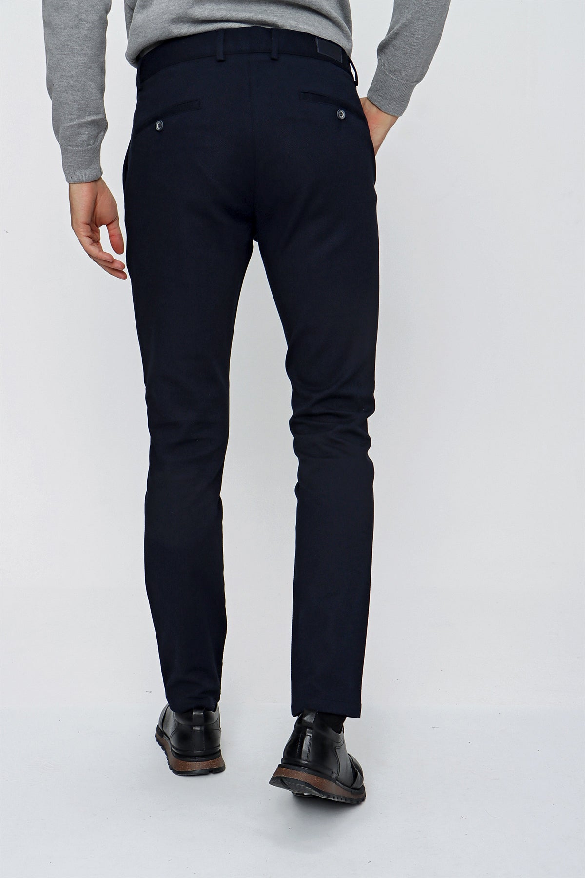 Slim-Fit Chino Pants - Dark Navy