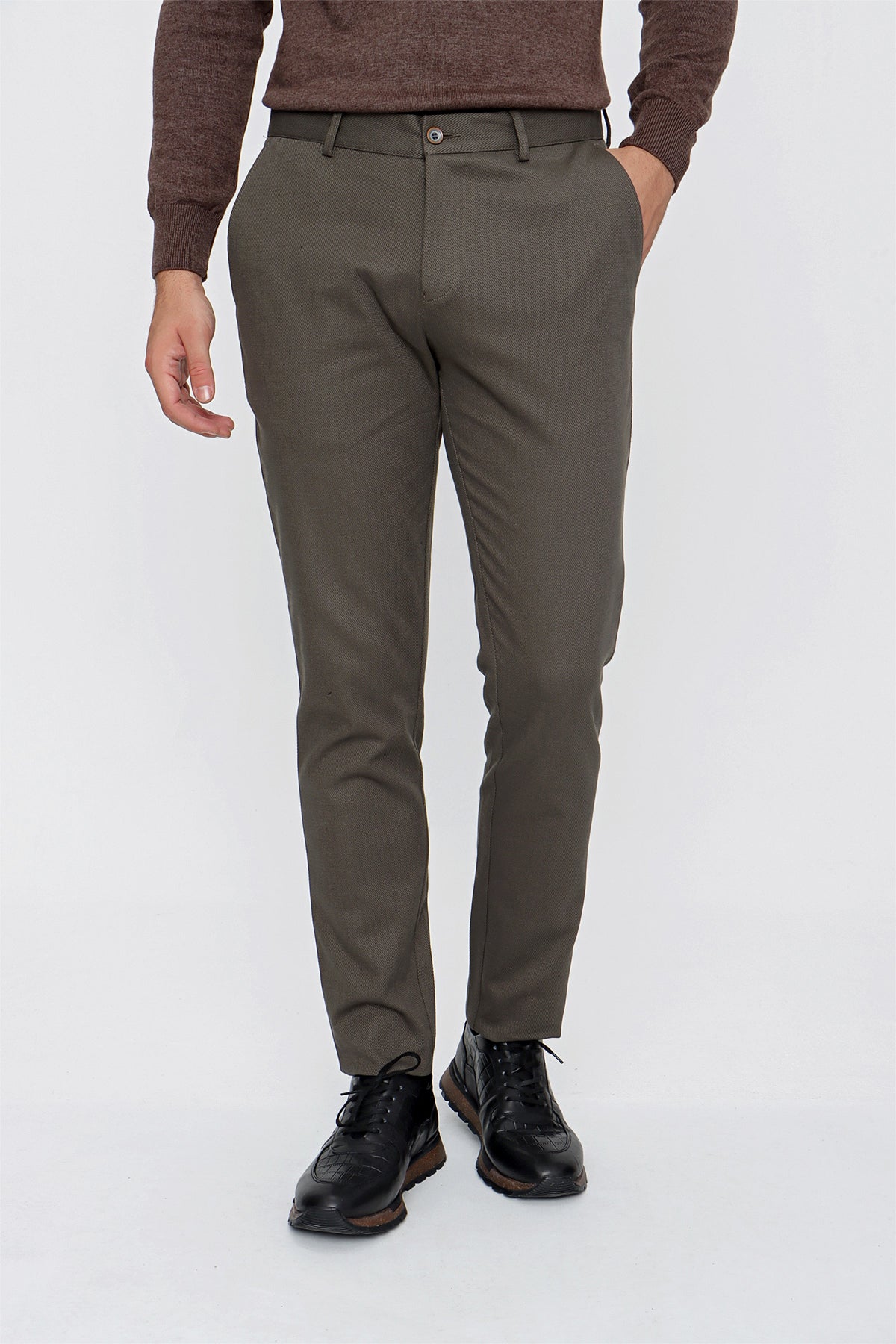 Slim-Fit Chino Pants - Khaki