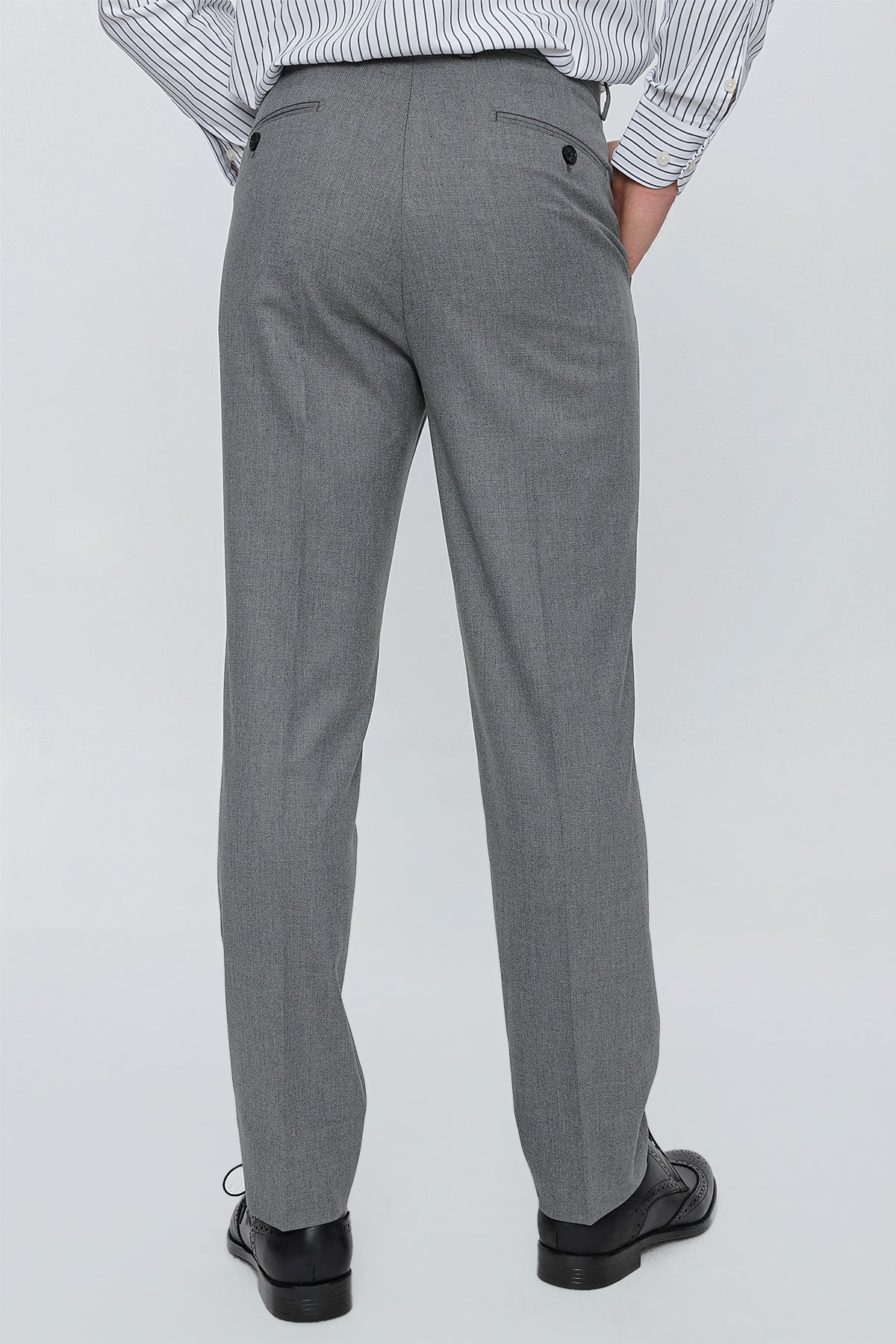 Slim-Fit Classic Pants - Grey