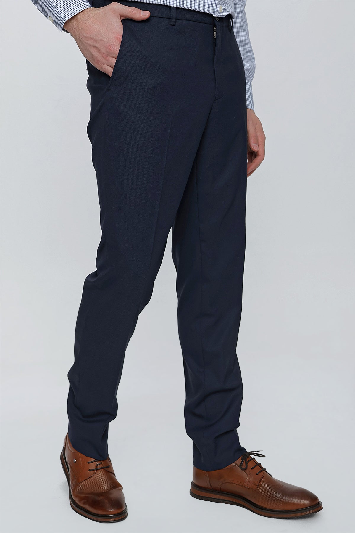 Slim-Fit Classic Pants - Navy