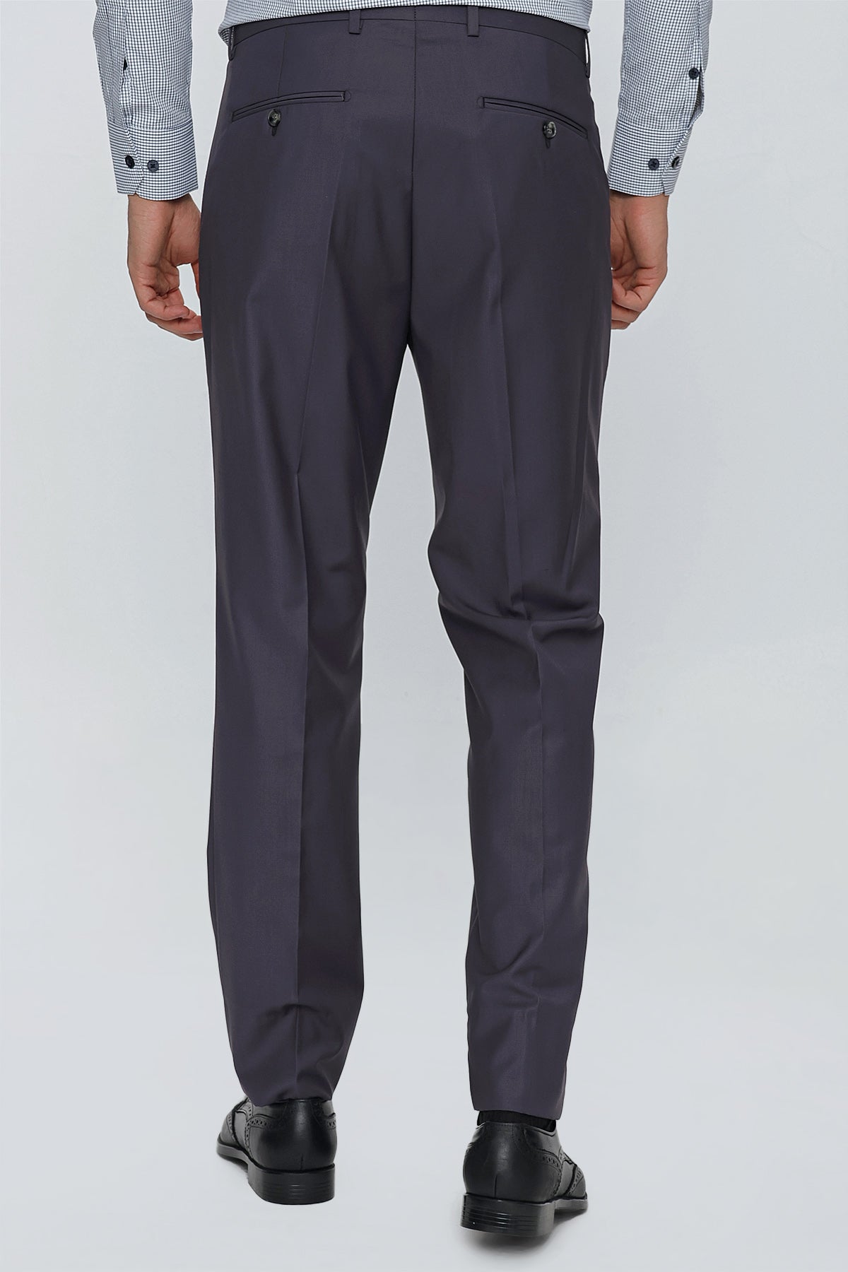 Comfort-Fit Classic Pants - Dark Grey