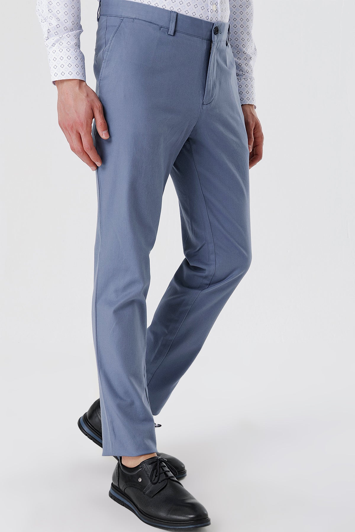 Slim-Fit Chino Pants - Indigo Blue