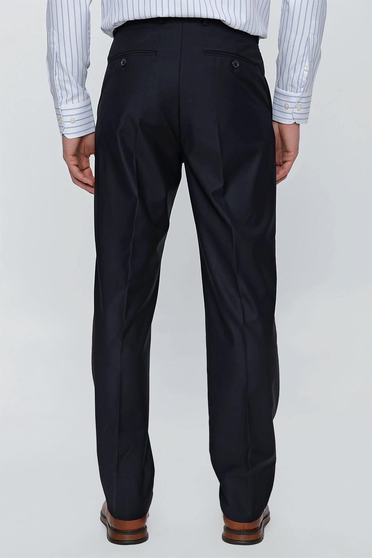 Comfort-Fit Classic Pants - Dark Navy