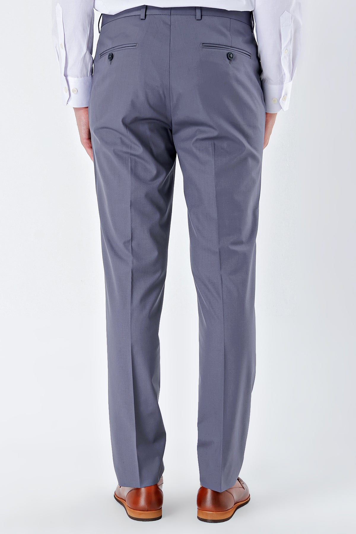 Comfort-Fit Classic Pants - Grey