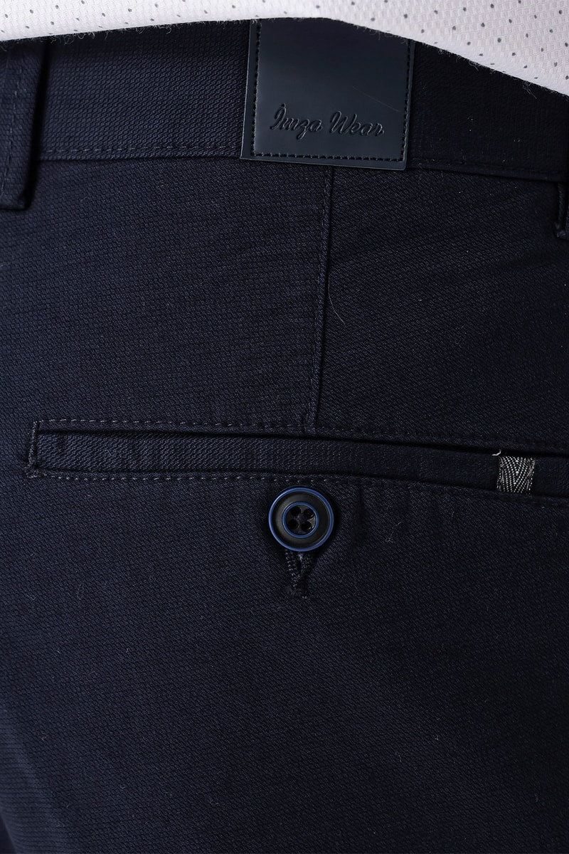 Navy Comfort-Fit Chino Pants