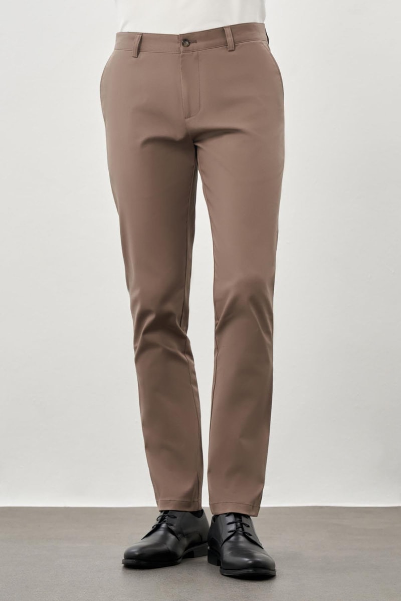 Khaki Slim-Fit Chino Pants