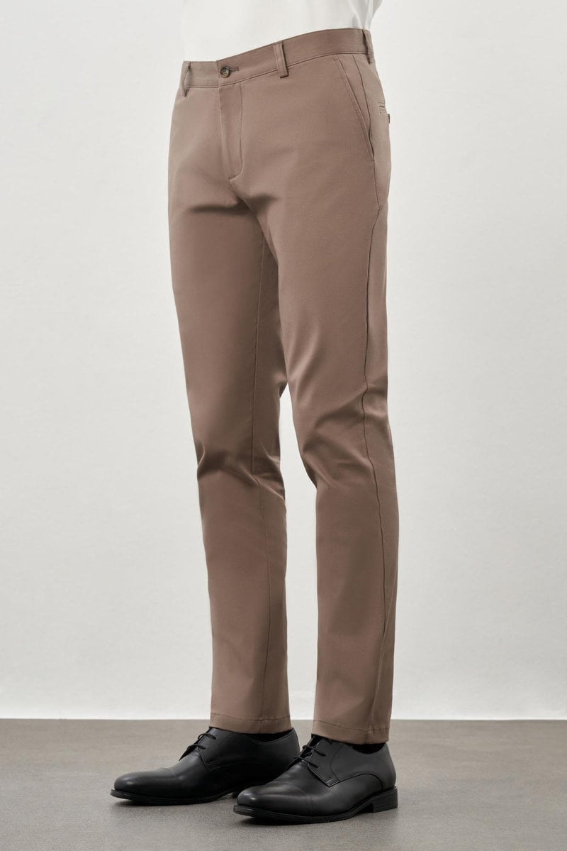 Khaki Slim-Fit Chino Pants