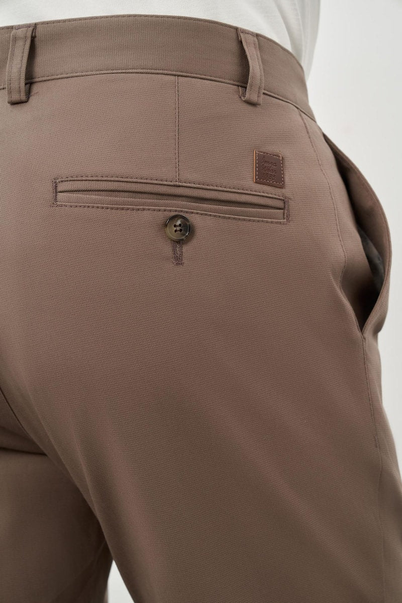 Khaki Slim-Fit Chino Pants