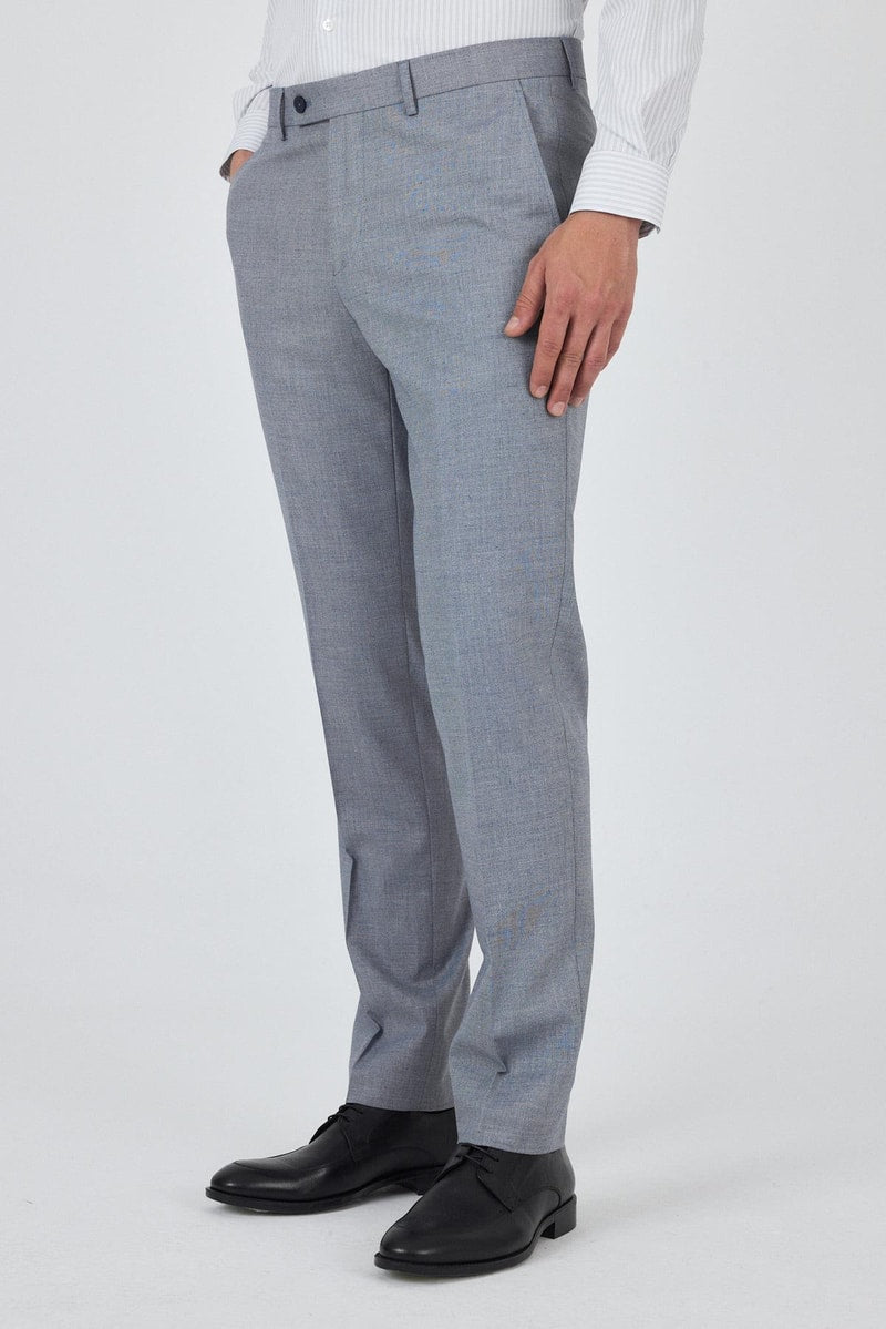 Comfort-Fit Classic Pants - Grey