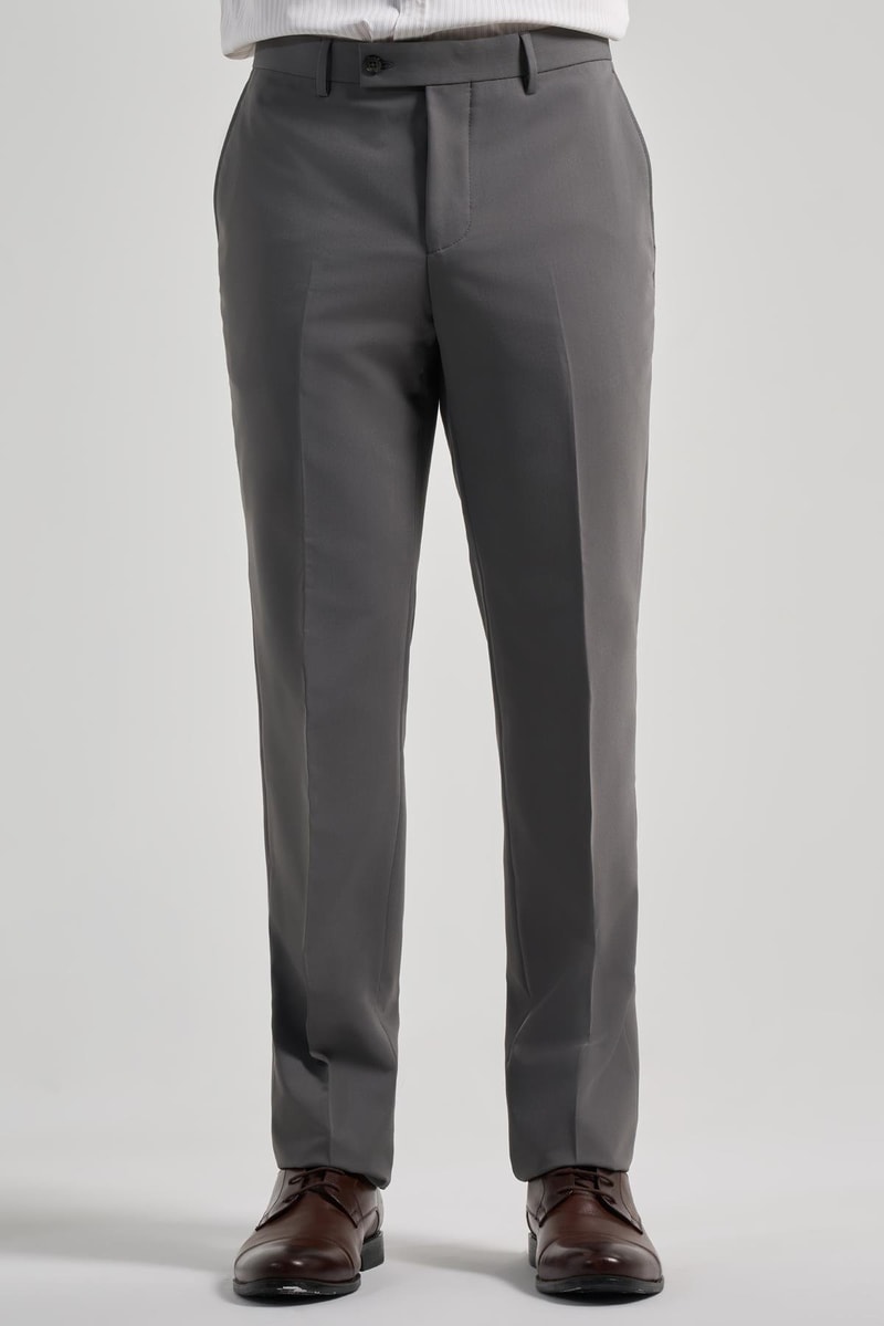 Comfort-Fit Classic Pants - Dark Grey