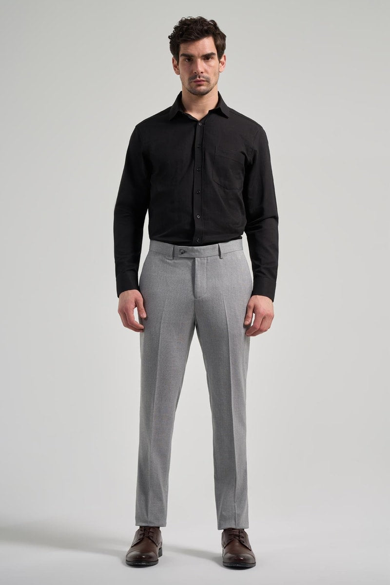 Slim-Fit Classic Pants - Grey