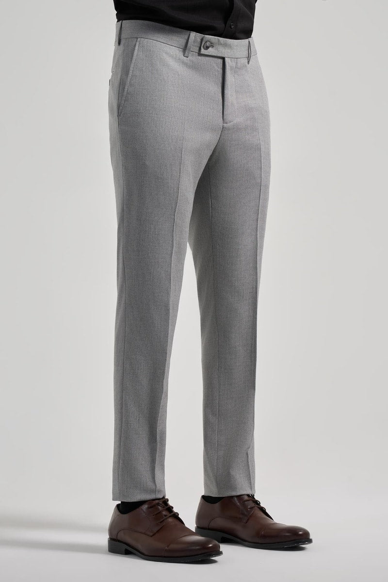 Slim-Fit Classic Pants - Grey