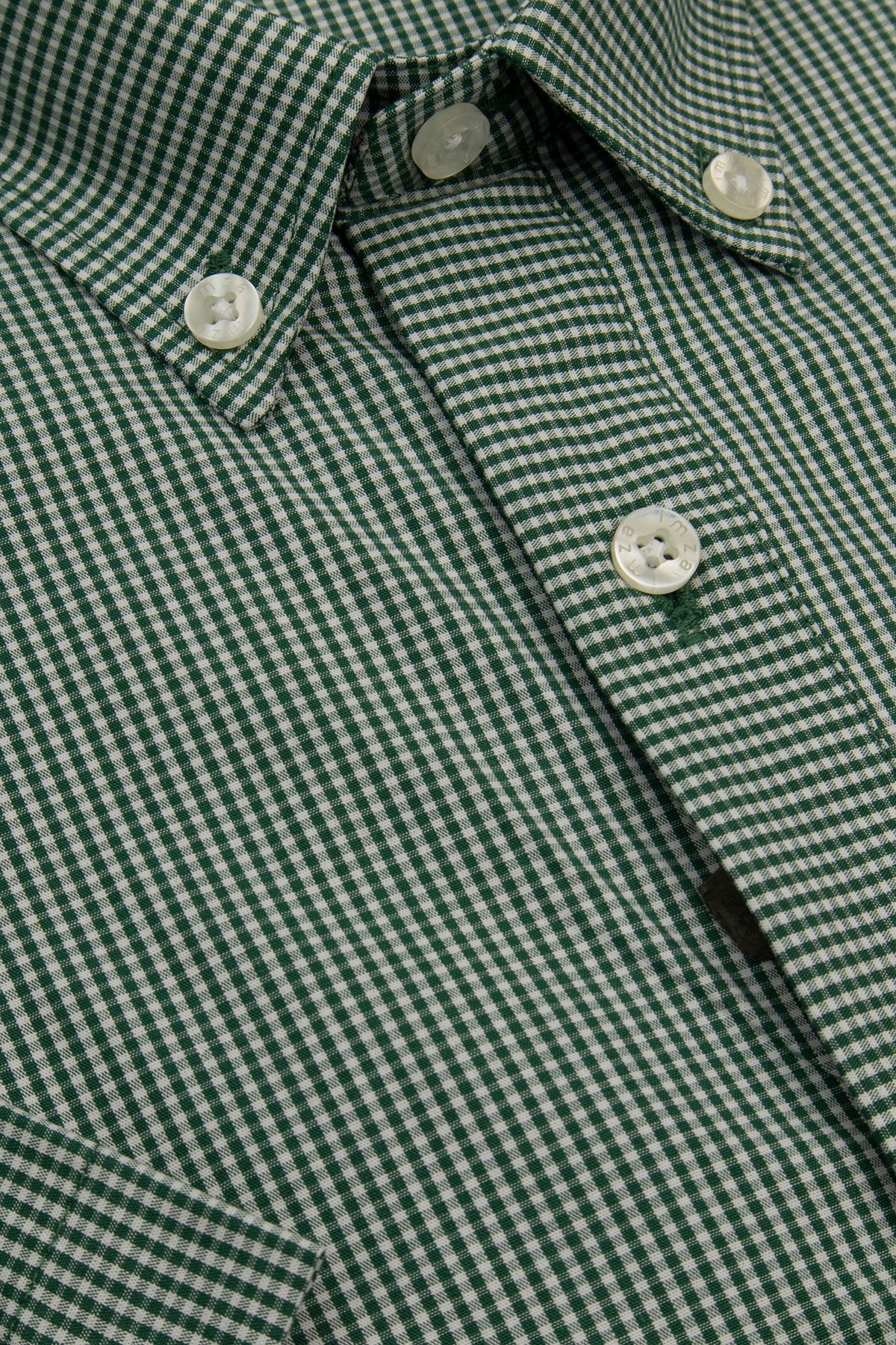 Slim-Fit Half Sleeves Check Shirt - Green