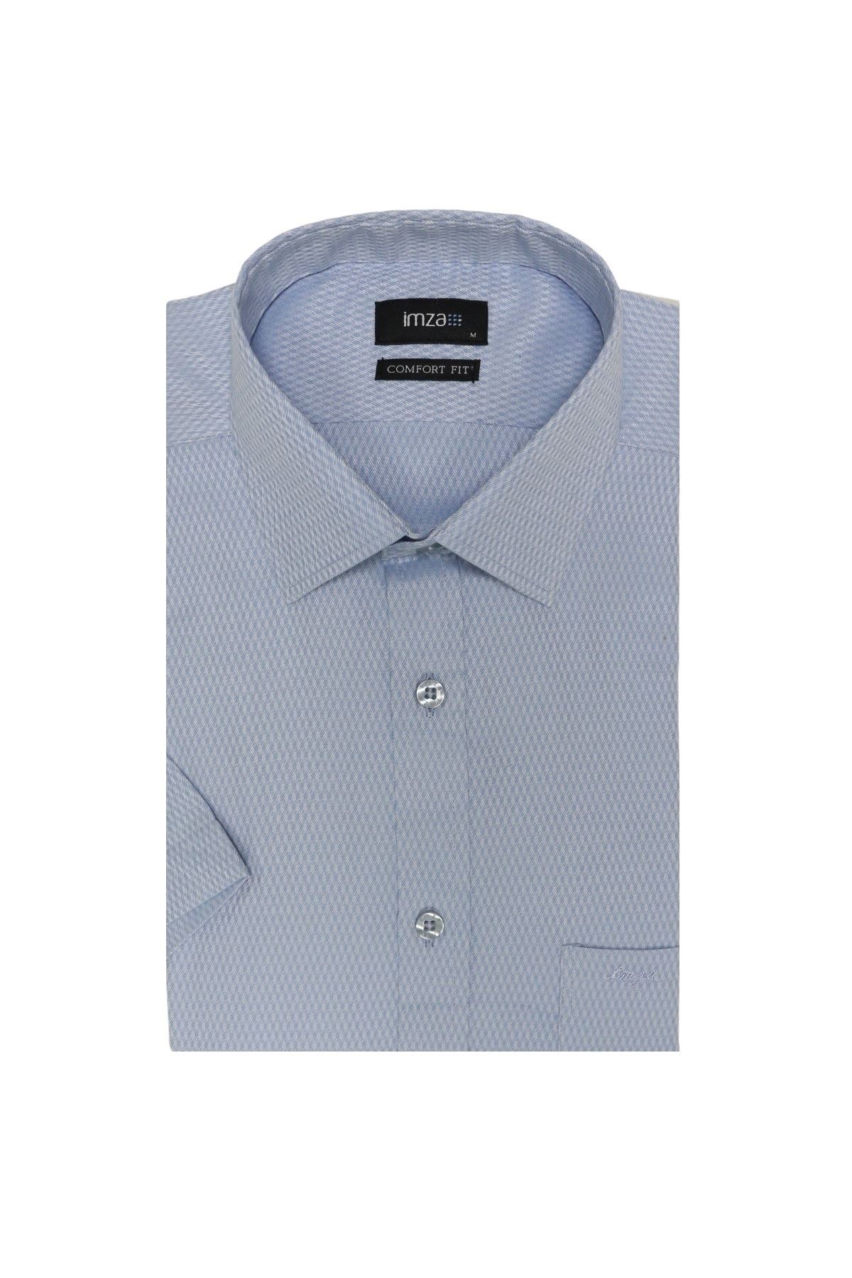 Slim-Fit Textured Classic Shirt - Blue