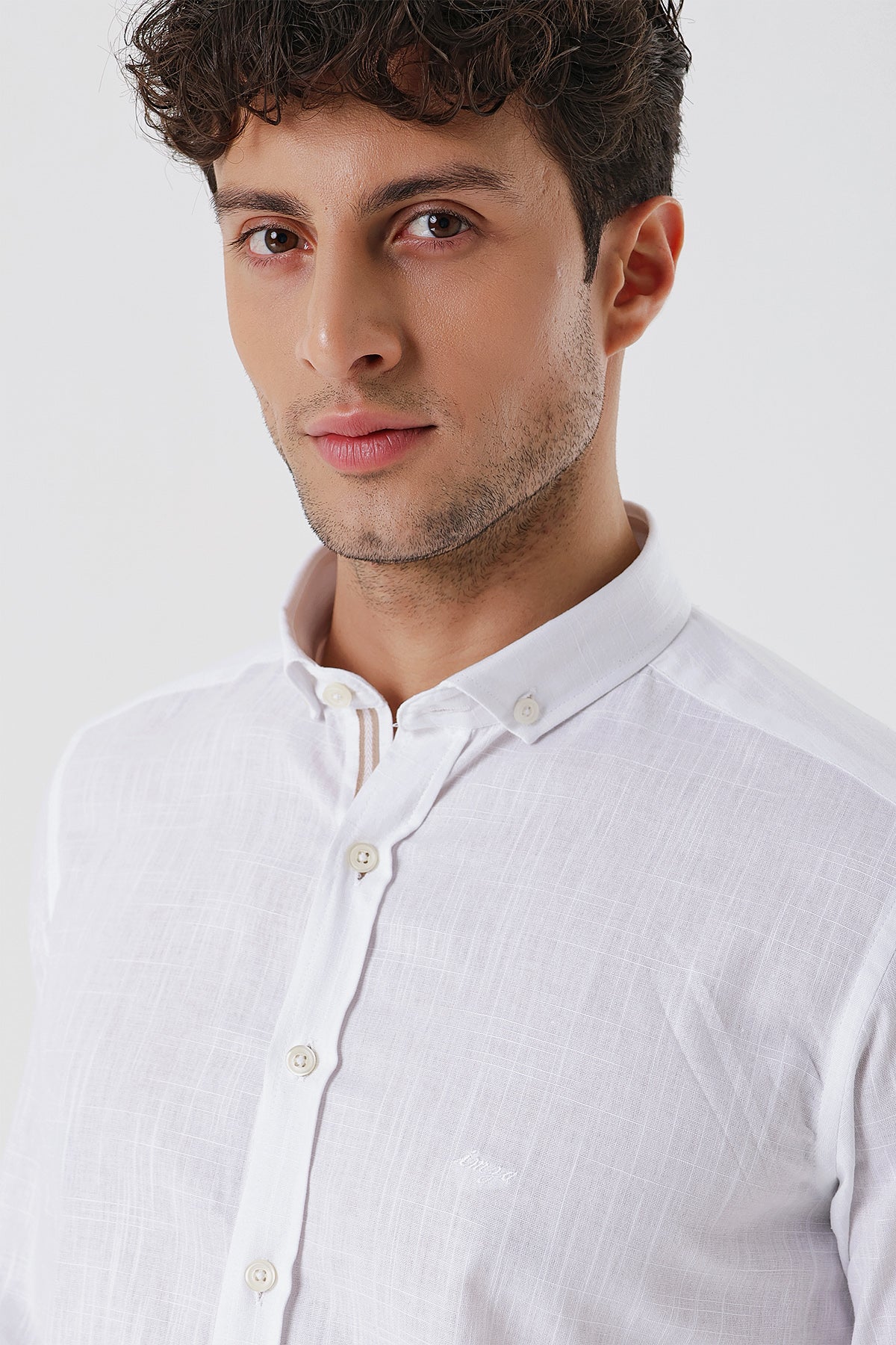 Slim-Fit Oxford Shirt - White