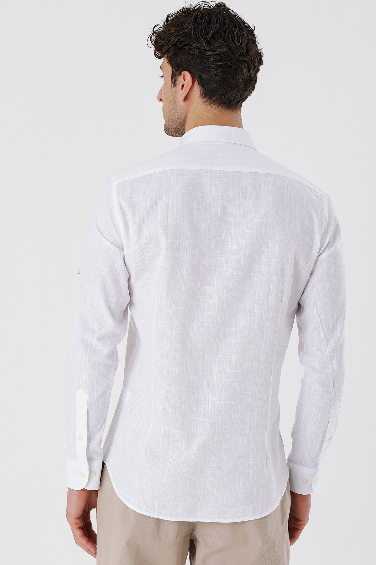 Slim-Fit Oxford Shirt - White