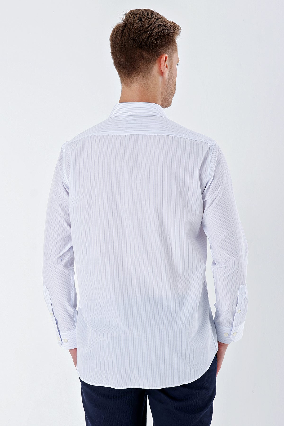 Comfort-Fit Striped Shirt