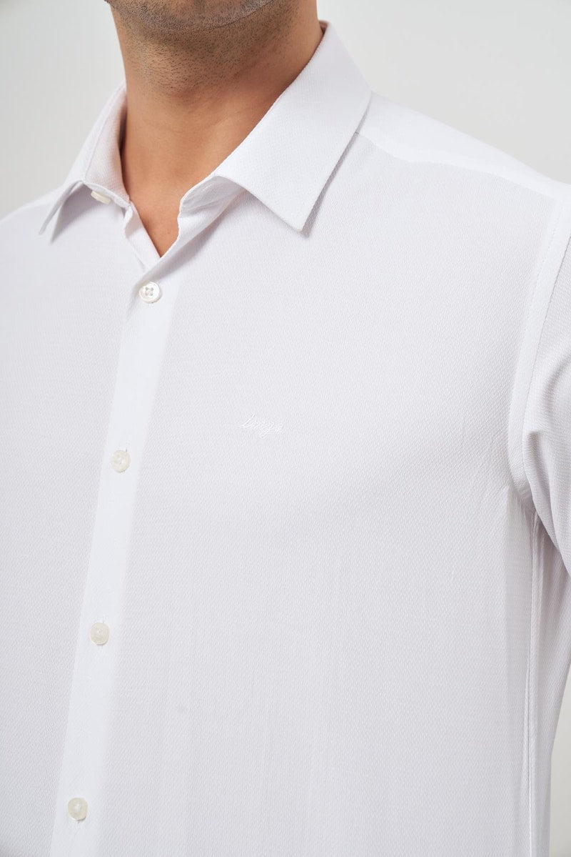 Slim-Fit Classic Shirt - White